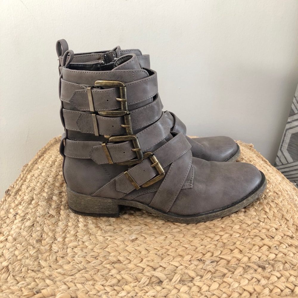 MIA brand buckled ankle boots